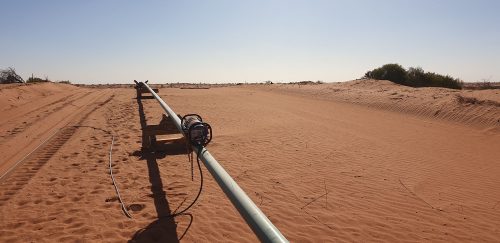 The mobile radiography team in the Copper Basin conducting pipeline radiography
