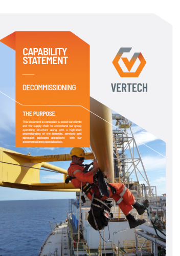 The front cover of the Decommissioning Capability Statement