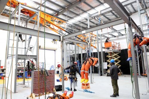 Rope access training and Rope access verification of competency checks at our IRATA accredited rope access facility in Osborne park, western Australia