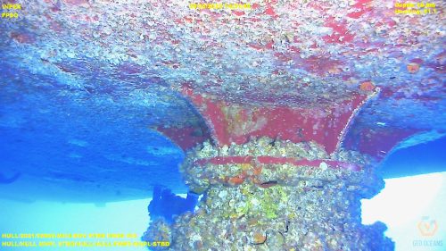 The underside of the Ichthys venturer FPSO. The underside of the Ichthys venturer FPSO.