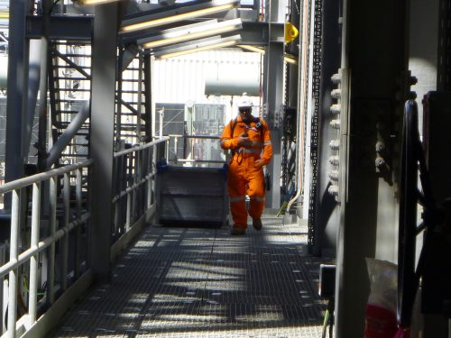 An image taken on inpex LNG during a major shutdown and turnaround project in Darwin, NT