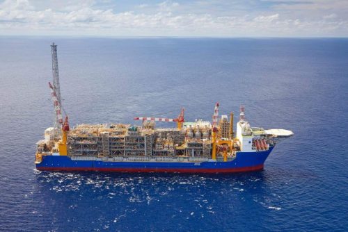 An image of the Inpex FPSO on station in australia
