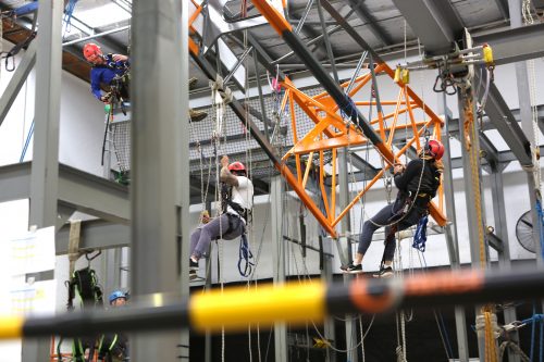 Rope access training and Rope access verification of competency checks at our IRATA accredited rope access facility in Osborne park, western Australia