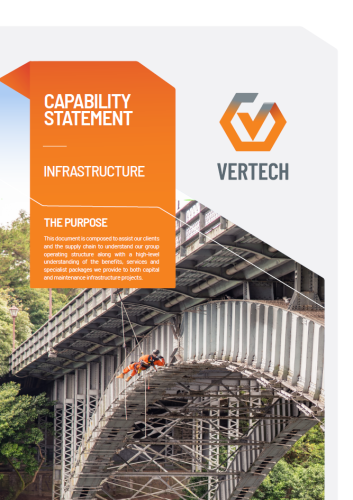 The front cover of the Infrastructure Capability Statement