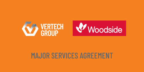 A Vertech inspection, NDT, specialist maintenance and general services Contract award with Woodside energy