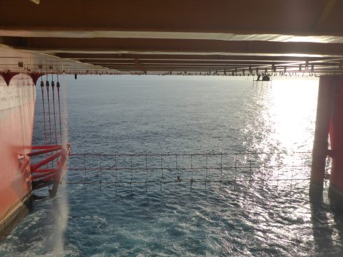Engineered decking systems deployed on the underside of a jetty Engineered decking systems deployed on the underside of a jetty