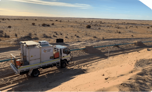 Pipeline inspection - radiography truck.