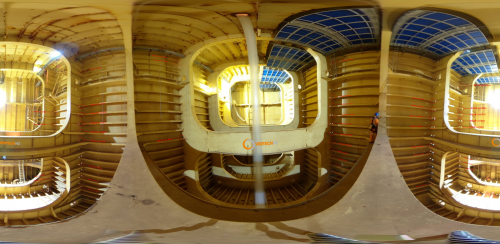 A 360 image of a FPSO ballast tank with a vertech engineered decking system installed to complete weld repairs to the deck plating and inspection work.