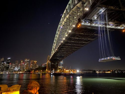 The APS designed, engineered and fabricated technitruss system installed on a major bridge in NSW. Rope access riggers completed the installation from barges for the overwater sections